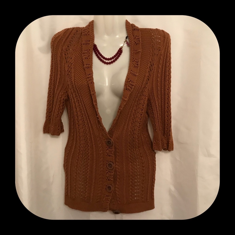 Moss Nutmeg Brown Sweater